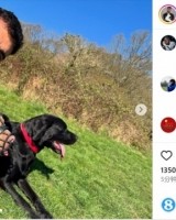 开云体育平台-亲密互动！拉亚社媒晒与家中爱犬合照，面带微笑怀抱两只大狗